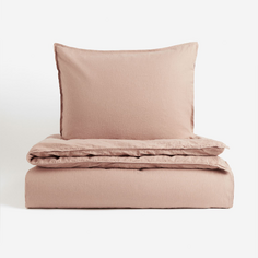 Комплект односпального постельного белья H&amp;M Home Linen-blend, бежевый