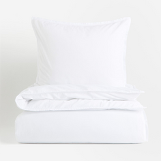 Комплект односпального постельного белья H&amp;M Home Washed Cotton, белый