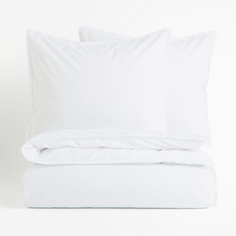 Комплект двуспального постельного белья H&amp;M Home Washed Cotton, белый