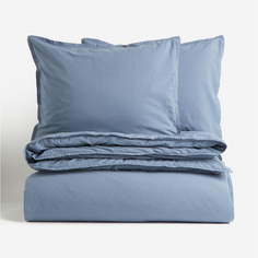 Комплект двуспального постельного белья H&amp;M Home Washed Cotton, синий