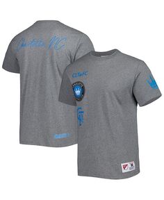 Мужская серая футболка Charlotte FC City Mitchell &amp; Ness, серый