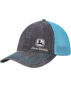 Женская черная регулируемая шляпа John Deere Classic Chambray Trucker Top of the World, черный