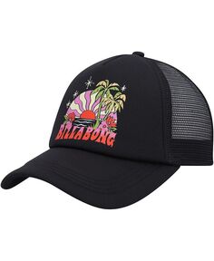 Черная женская кепка Across Waves Trucker Snapback Billabong, цвет Black