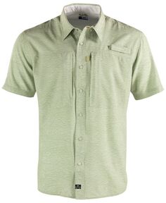 Мужская рубашка для рыбалки на пуговицах H20 Salt Life, зеленый