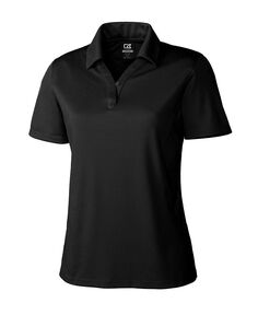 Женская однотонная рубашка-поло с фактурной текстурой CB Drytec Genre Cutter &amp; Buck, цвет Black