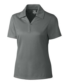 Женская однотонная рубашка-поло с фактурной текстурой CB Drytec Genre Cutter &amp; Buck, цвет Elemental grey