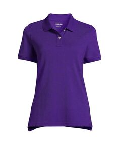 Женская школьная форма с коротким рукавом и сетчатой рубашкой поло Lands&apos; End, фиолетовый