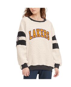 Женский овсяный, черный пуловер Los Angeles Lakers Mindy Sherpa свитшот Tommy Jeans, черный