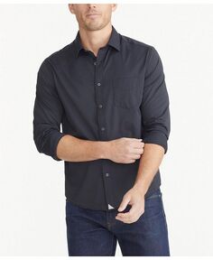 Мужская рубашка стандартного кроя без морщин Performance Gironde на пуговицах UNTUCKit, черный
