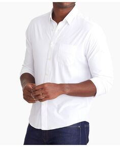Мужская приталенная рубашка на пуговицах без морщин в стиле Жиронда UNTUCKit, белый