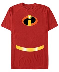 Мужской костюм Disney Pixar с логотипом Суперсемейка, футболка с короткими рукавами Fifth Sun, красный