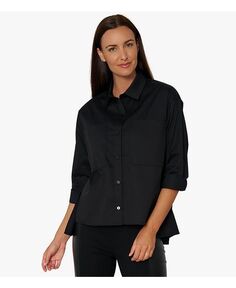 Женская рубашка из хлопкового поплина Stella Carakasi, черный
