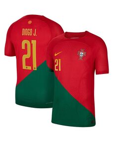 Мужская футболка Diogo Jota Red Portugal National Team 2022/23, домашняя футболка Vapor Match Authentic Player Nike, красный