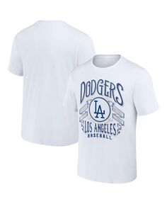 Мужская футболка Darius Rucker Collection by White Los Angeles Dodgers с эффектом потертости в стиле рок Fanatics, белый