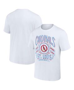 Мужская футболка Darius Rucker Collection by White St. Louis Cardinals с эффектом потертости в стиле рок Fanatics, белый