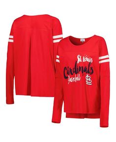 Красная женская футболка с длинным рукавом St. Louis Cardinals Free Agent Touch, красный
