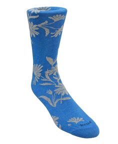 Мужские большие классические носки с цветочным принтом DUCHAMP LONDON, синий