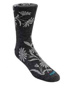 Мужские большие классические носки с цветочным принтом DUCHAMP LONDON, серый