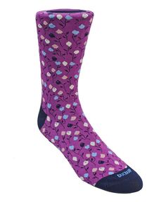 Маленькие мужские носки с цветочным принтом DUCHAMP LONDON, фиолетовый