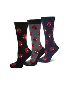 Мужской комплект носков «Человек-паук», 3 шт. Marvel, мультиколор