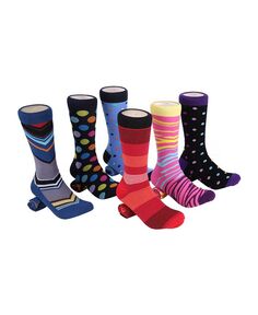 Мужские дизайнерские классические носки, набор из 6 шт. Mio Marino, цвет Plum