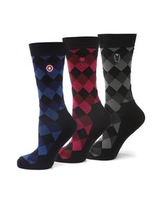 Подарочный набор мужских носков Argyle, 3 шт. Marvel, мультиколор