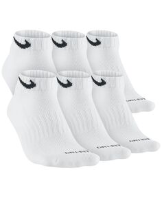 Мужские носки до щиколотки для тренировок с мягкой подкладкой на каждый день, 6 пар Nike, белый
