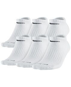 Мужские носки для тренировок с мягкой подкладкой на каждый день и для неявки, 6 пар Nike, белый