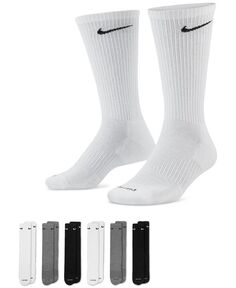 Мужские носки для тренировок с мягкой подкладкой на каждый день (6 пар) Nike, цвет Multicolor/Grey