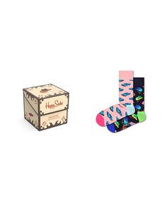 Подарочный набор мужских носков для хайроллеров, 2 шт. Happy Socks, белый