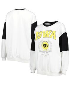 Белый женский пуловер Iowa Hawkeyes It&apos;s A Vibe Dolman свитшот Gameday Couture, белый