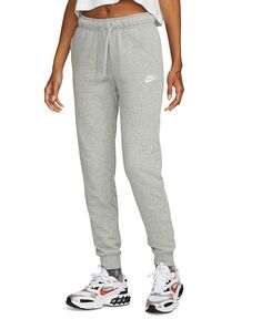 Женская спортивная одежда Клубные флисовые джоггеры со средней посадкой Nike, серый