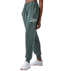Женские брюки-джоггеры из флиса Vector Reebok, зеленый