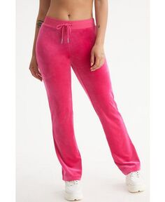 Женские велюровые спортивные брюки Og с большими блестками Juicy Couture, цвет Free love