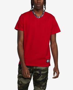Мужская футболка с коротким рукавом Winning Ways с v-образным вырезом Ecko Unltd, красный