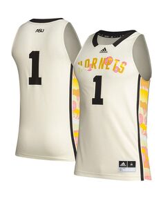 Мужская баскетбольная майка №1 цвета хаки Alabama State Hornets Honoring Black Excellence adidas, тан/бежевый