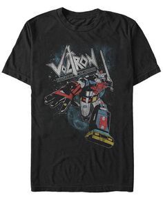 Мужская футболка с коротким рукавом и плакатом Voltron Defender of the Universe Fifth Sun, цвет Black