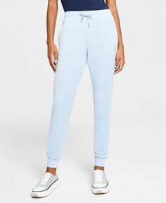 Женские брюки-джоггеры с высокой посадкой от кутюр без застежек GUESS, синий