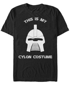 Мужской костюм Сайлона на Хэллоуин с коротким рукавом Battlestar Galactica, футболка с короткими рукавами Fifth Sun, черный