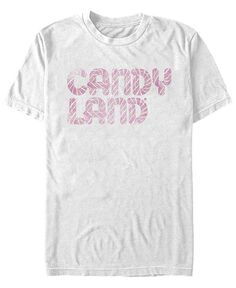 Мужская рваная футболка с короткими рукавами и логотипом Candy Land Fifth Sun, белый