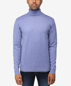 Мужской свитер с высоким воротником и пуловером X-Ray, цвет Heather Blue