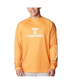 Мужская футболка Tennessee Orange Tennessee Volunteers PFG Terminal Tackle Omni-Shade реглан с длинным рукавом Columbia, оранжевый