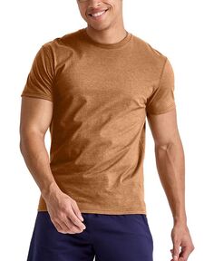 Мужская футболка Originals Tri-Blend с короткими рукавами Hanes, коричневый