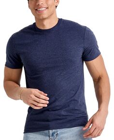 Мужская футболка Originals Tri-Blend с короткими рукавами Hanes, цвет Navy