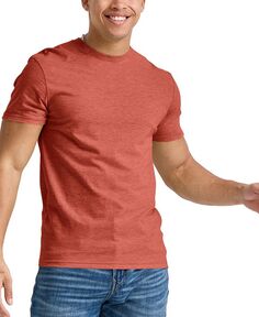 Мужская футболка Originals Tri-Blend с короткими рукавами Hanes, цвет Red 2