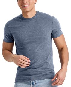 Мужская футболка Originals Tri-Blend с короткими рукавами Hanes, цвет Regal Navy Heather