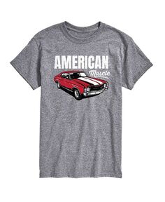 Мужская футболка с коротким рукавом American Muscle Car AIRWAVES, серый