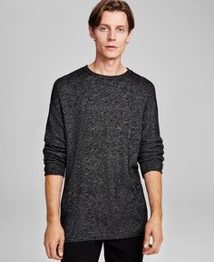 Альтернативный мужской свитер классической посадки с круглым вырезом And Now This, черный