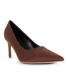 Женские туфли-лодочки Sophia с острым носком — расширенные размеры 10–14 SMASH Shoes, коричневый