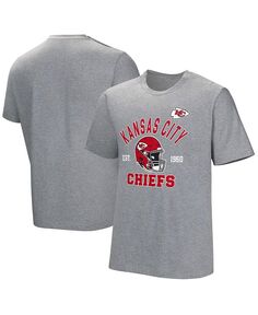 Мужская серая адаптивная футболка Kansas City Chiefs Tackle NFL Properties, серый